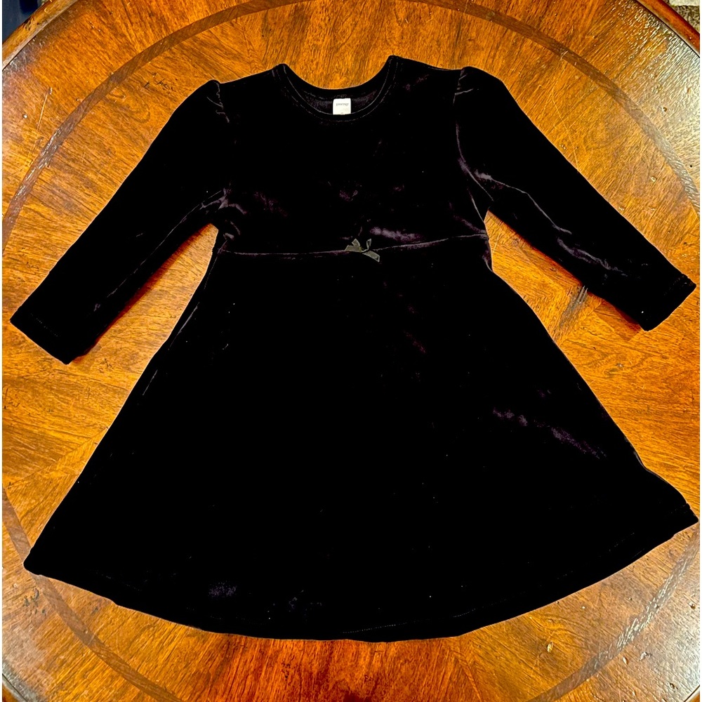 Lands’ End Girls Black Dress. Size 3T.